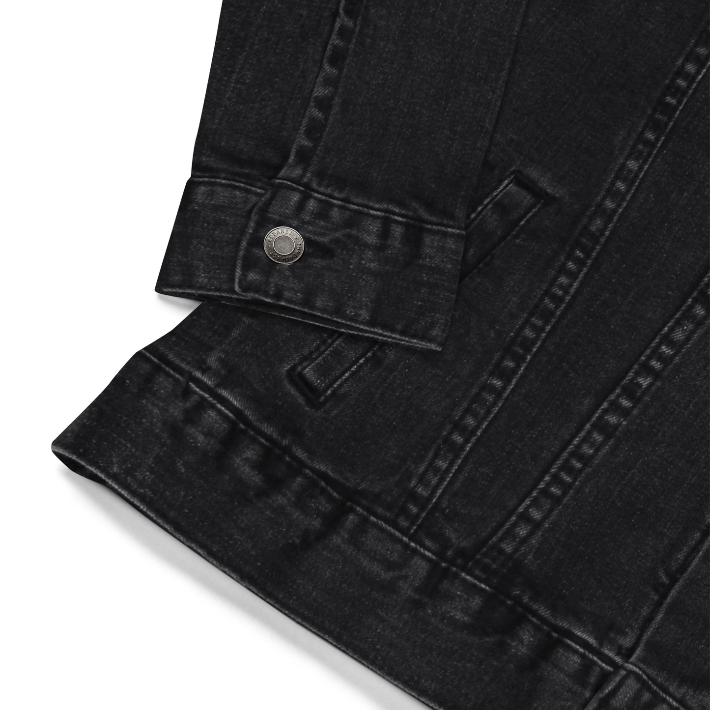 Black denim jacketMake a fashion statement with this iconic unisex denim jacket. Pair it with a t-shirt, hoodie, or a dress—it'll look great on any occasion.
• 99% ring-spun combed
