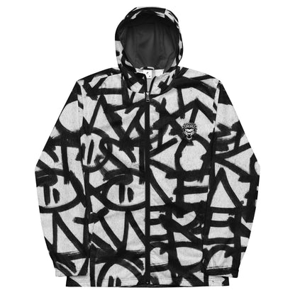 ALLOVER PRINT LION LIFE WATER RESISTANT WINDBREAKER JACKET