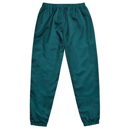 TEAL GREEN WATER RESISTANT TRACKSUIT BOTTOM
