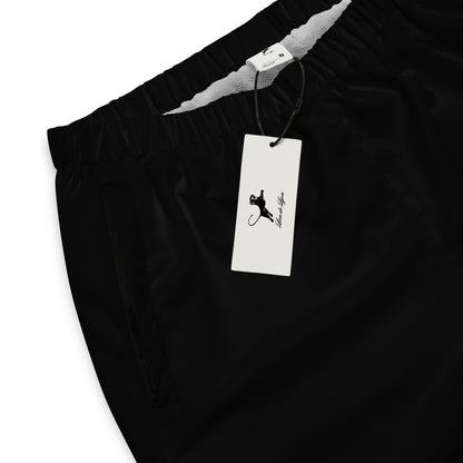 BLACK WATER RESISTANT TRACKSUIT BOTTOM