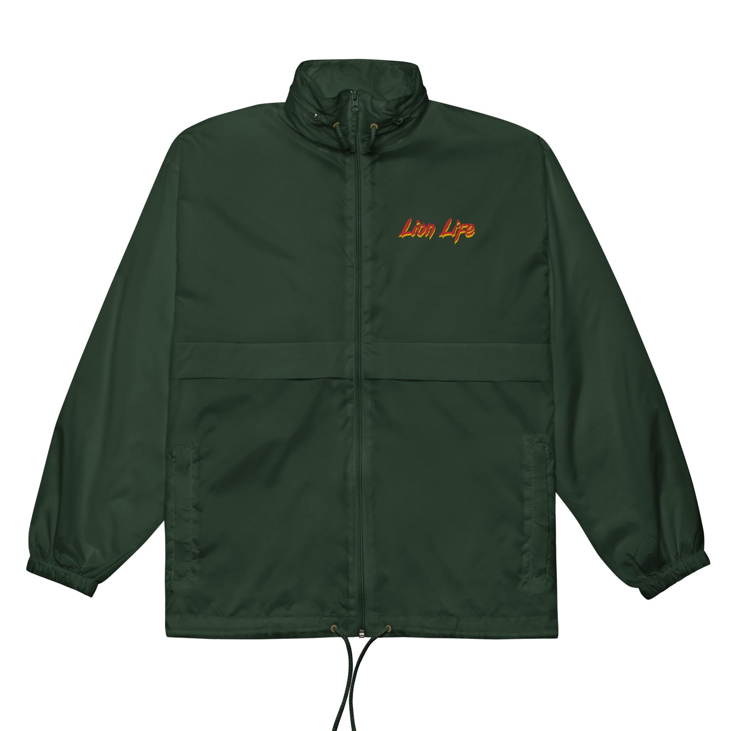 LION LIFE EMBROIDERED WATER REPELLENT WINDBREAKER