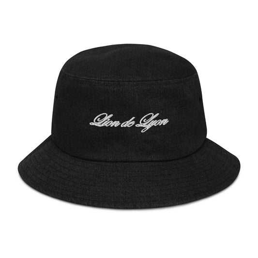 DENIM BUCKET HAT WITH FIRST LION EMBROIDERED