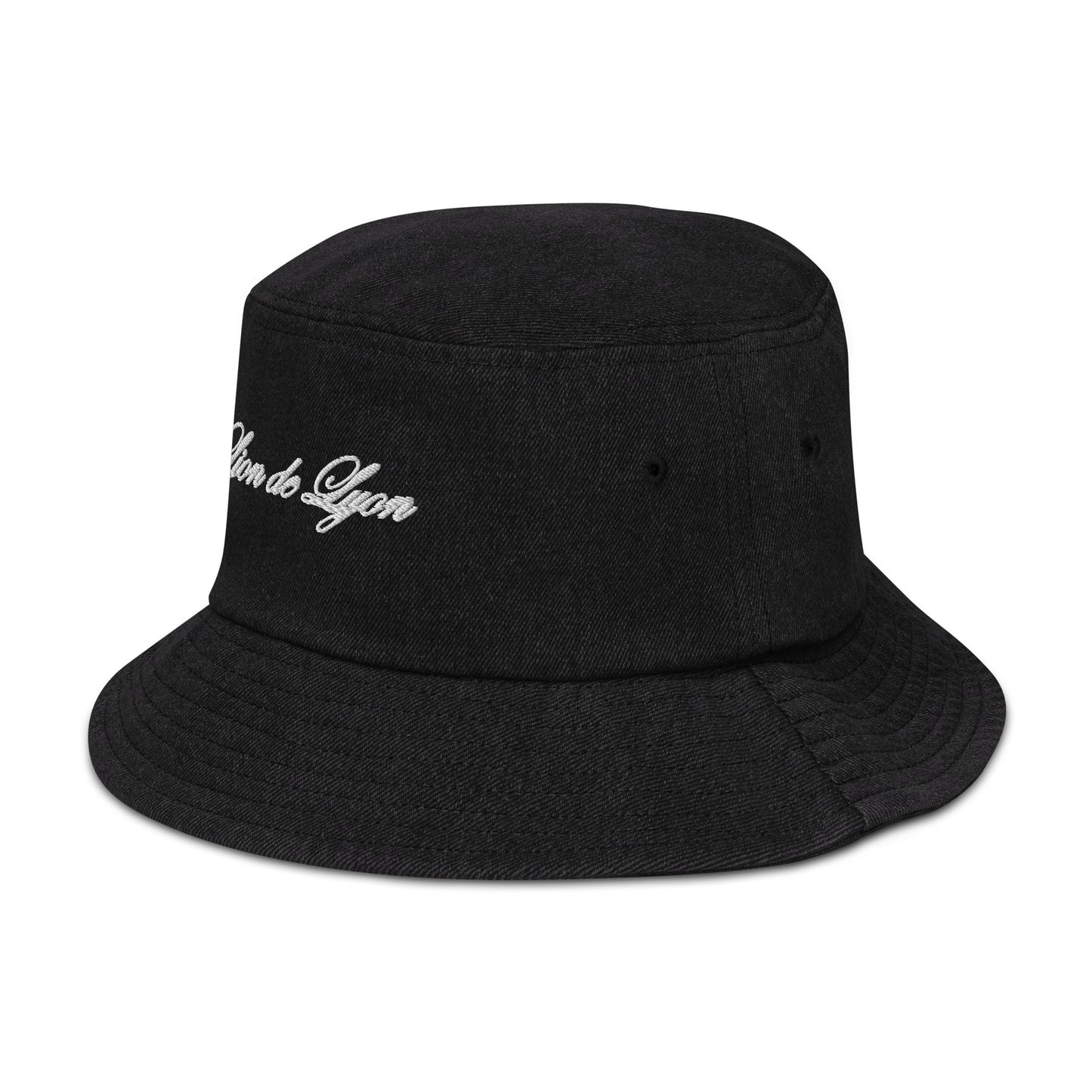 DENIM BUCKET HAT WITH FIRST LION EMBROIDERED