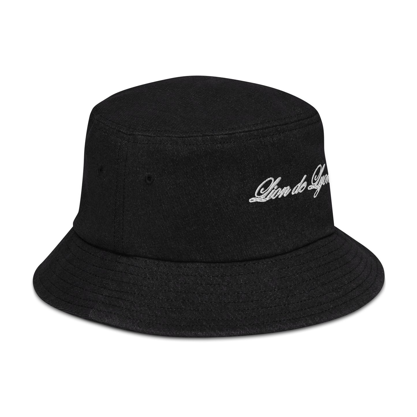 DENIM BUCKET HAT WITH FIRST LION EMBROIDERED