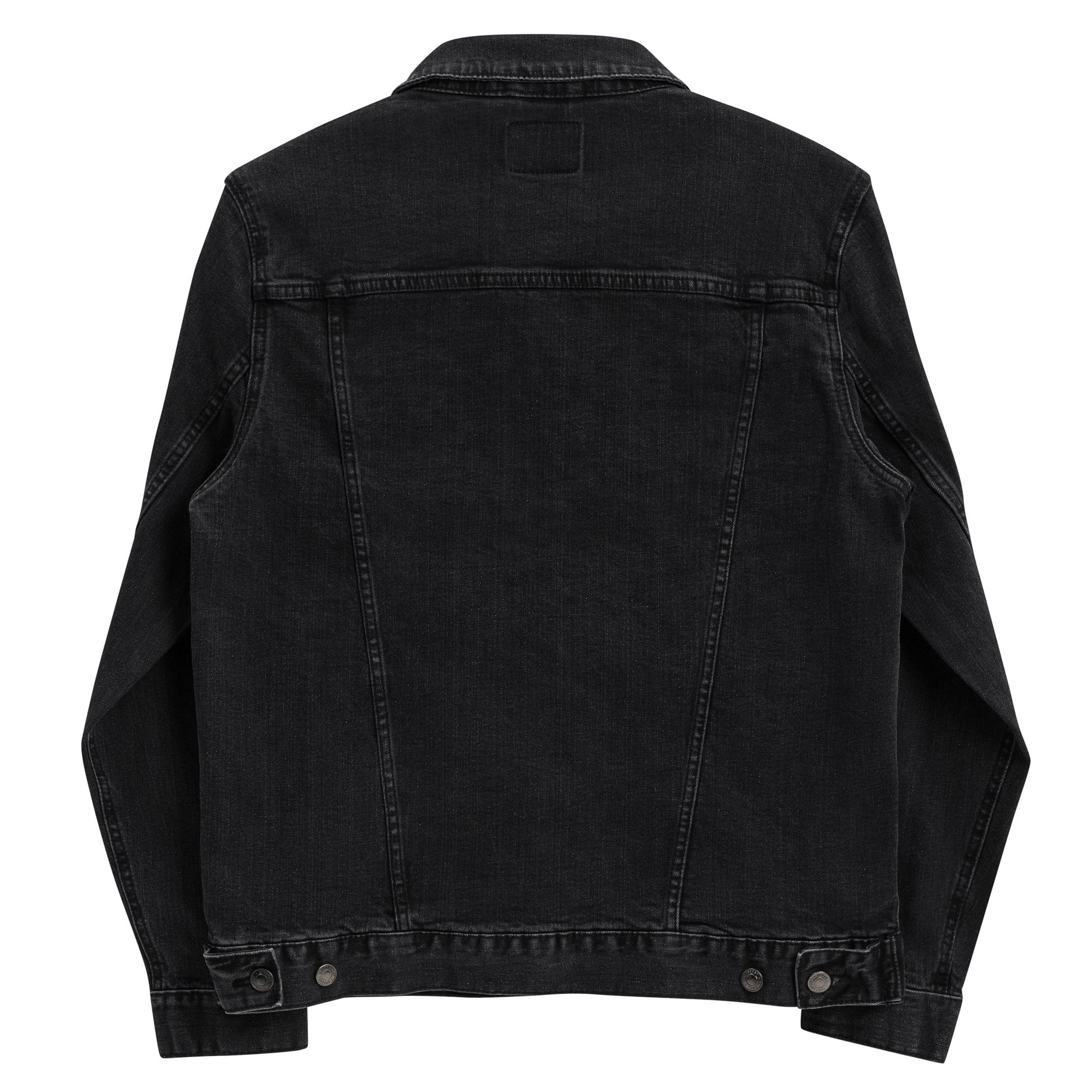 Black denim jacketMake a fashion statement with this iconic unisex denim jacket. Pair it with a t-shirt, hoodie, or a dress—it'll look great on any occasion.

• 99% ring-spun combed