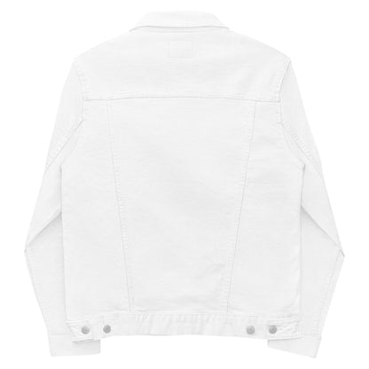 White denim jacketMake a fashion statement with this iconic unisex denim jacket. Pair it with a t-shirt, hoodie, or a dress—it'll look great on any occasion.

• 99% ring-spun combed